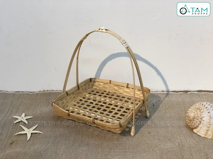 Giỏ tre vuông đan thưa đế rời chữ A GIO-TRE-02 Giỏ tre vuông đan thưa đế rời chữ A GIO-TRE-02