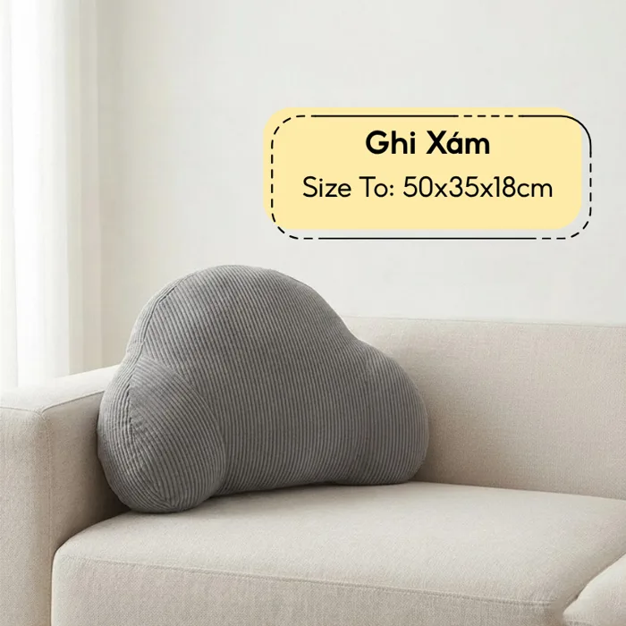 Gối Tựa Lưng, Gối Tựa Lưng Công Thái Học, Gối Ôm Sofa & Văn Phòng, Gối Tựa  Đầu Giường, Nhung Kẻ Cao Cấp, Mềm Mại Đàn Hồi