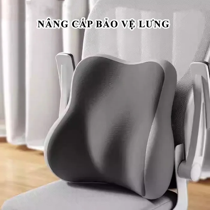 Đệm lưng văn phòng, Gối Tựa Lưng Ghế Hỗ Trợ Eo Nơi Làm Việc Học Tập, Hỗ Trợ  Nâng Đỡ Cột Sống Giảm Đau Mỏi Sương Cụt