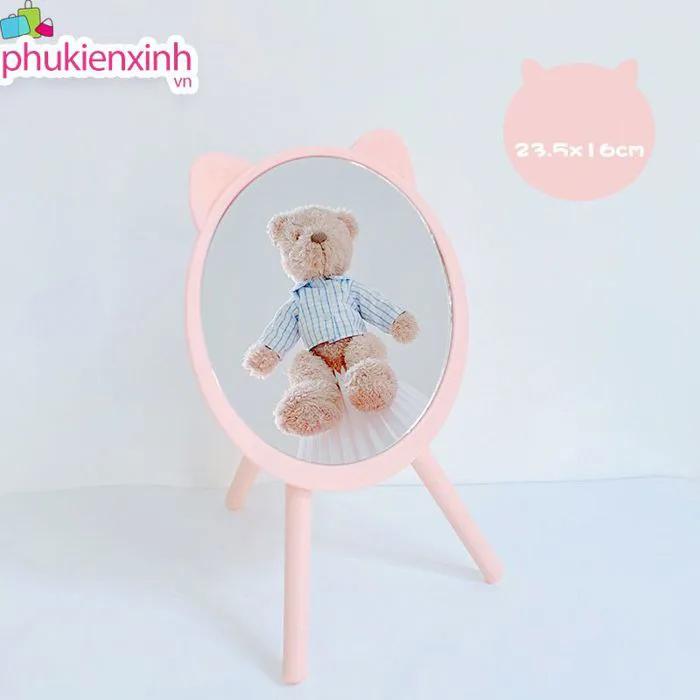 Gương Có Đế MG8 – Gương Tai Rời Xinh Xắn, Để Bàn Trang Điểm – Phụ Kiện Xinh