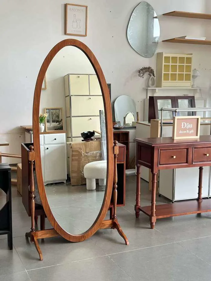 Gương Decor Soi Toàn Thân Vintage/Indochine - NỘI THẤT CAO CẤP