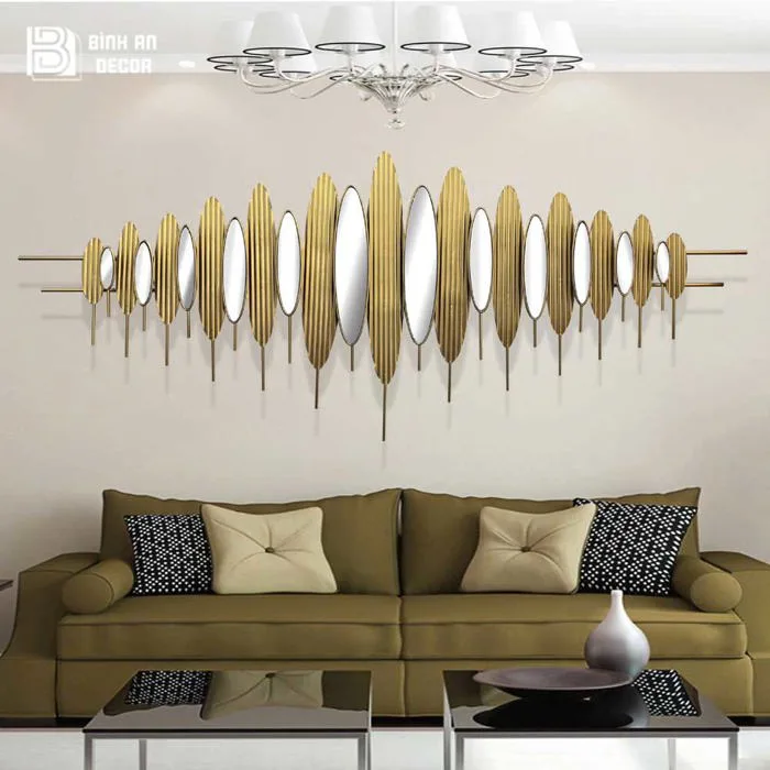 Gương Trang Trí Decor Nghệ Thuật Phòng Khách - Bình An Decor