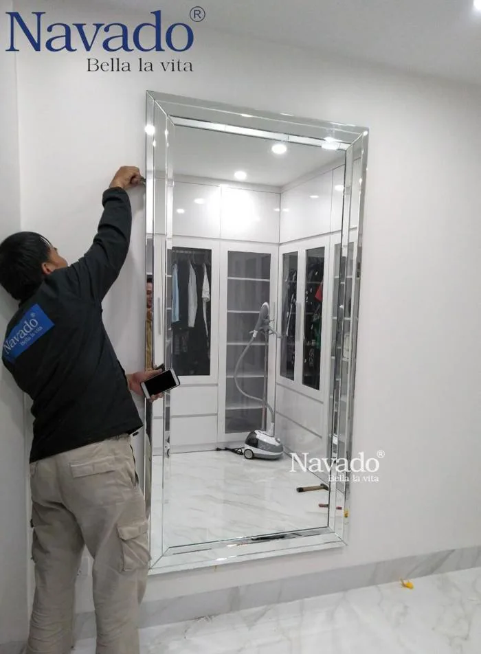 Bán gương ghép decor phòng ngủ