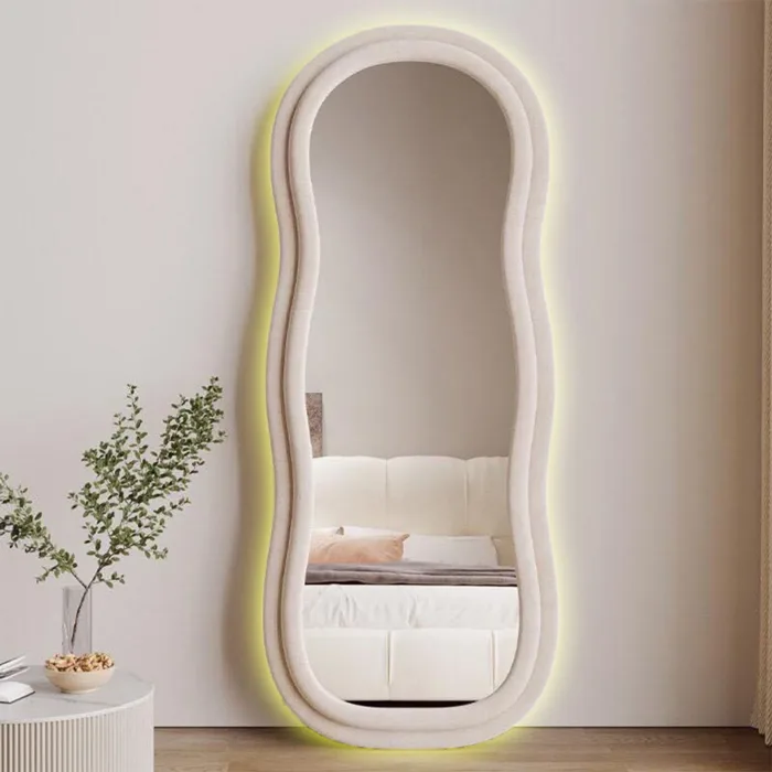 gương soi toàn thân hạt đậu bọc nỉ xịn có ánh kim NHU Y DECOR gương hạt đậu, gương lượn sóng gương soi toàn thân hạt đậu bọc nỉ xịn có ánh kim NHU Y DECOR gương hạt đậu, gương lượn sóng