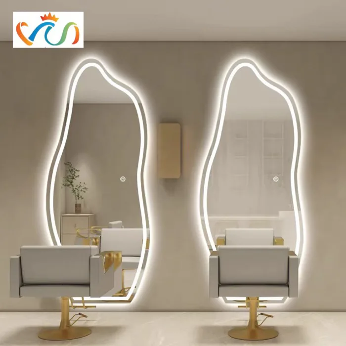 Gương toàn thân decor hình hạt đậu led cảm ứng cách - VUADECOR Nội thất &  Trang trí