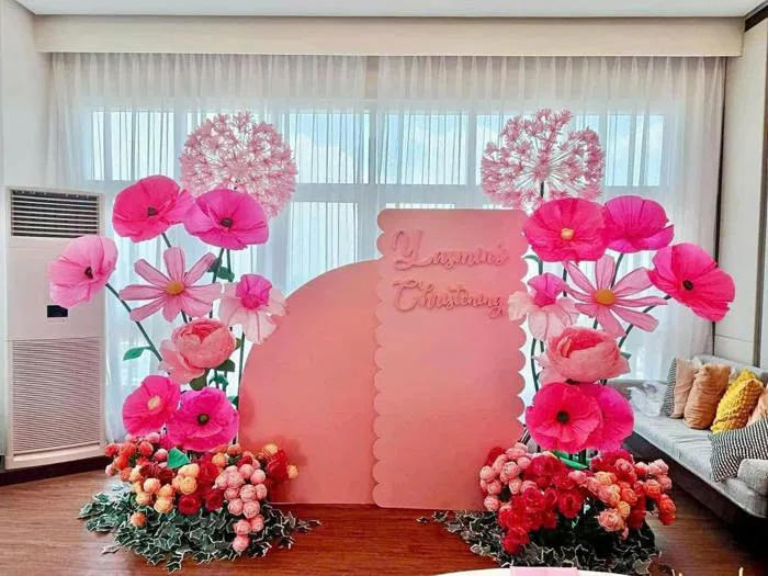 Set hoa giả trang trí sân khấu - trang trí sự kiện - Xưởng Hoa Khổng Lồ |  Decor trang trí sự kiện | Decor Studio | Decor quán cafe theo concept