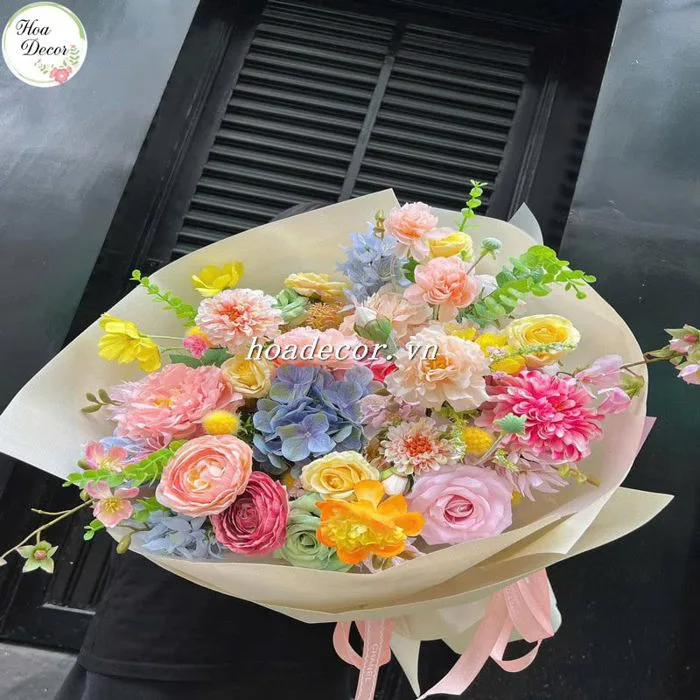 Bó hoa giả đẹp chúc mừng sinh nhật , ngày kỷ niệm – Hoa Decor