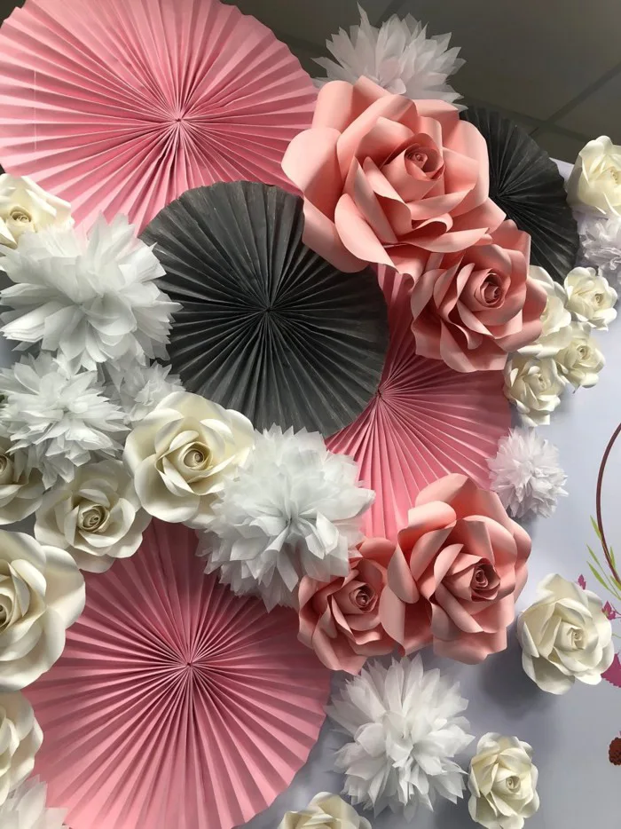 Xu hướng hoa giấy trang trí backdrop những sự kiện nổi bật