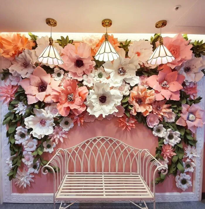 Bộ sưu tập các mẫu decor Tết bằng hoa giấy đẹp nhất của Suchin