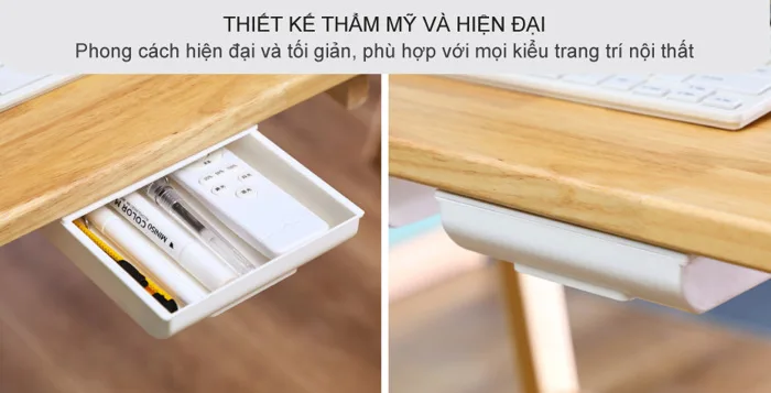 Ngăn kéo dưới bàn 25.5x20 cm gắn bàn làm việc hộc bàn rời văn phòng