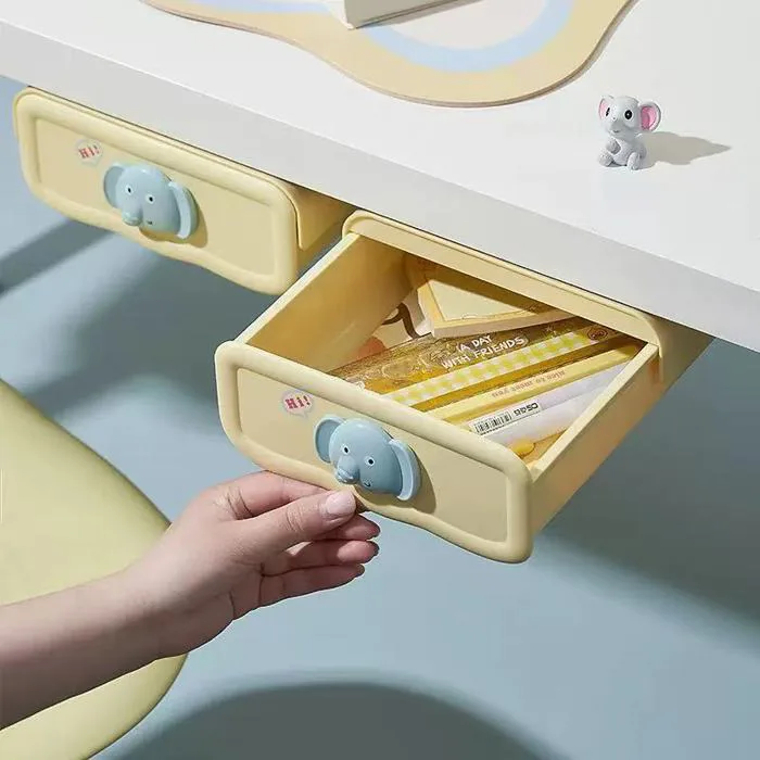Ngăn Kéo Dán Dưới Bàn Hộp Đựng Đồ Không Khoan 17.6x22x7cm Đựng Văn Phòng Phẩm Hình Voi Dễ Thương Bàn Học Nhỏ Gọn | Shopee Việt Nam