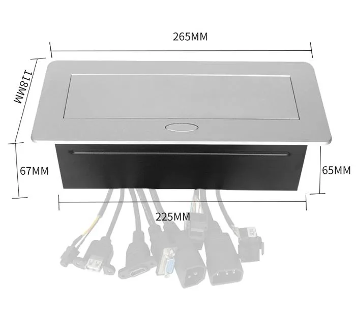 Hộp điện âm bàn đă năng-ổ cắm điện âm bàn đa năng bàn họp