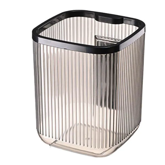 Thùng Rác Mini Để Bàn Văn Phòng Có Giá Dỡ Điện Thoại Tiện Lợi 12x12x17cm