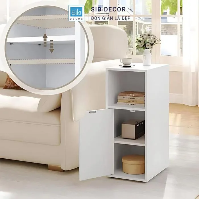 Tủ Đầu Giường SIB Decor KDG2566 Gỗ Công Nghiệp Nhỏ Gọn Tủ Đầu Giường SIB Decor KDG2566 Gỗ Công Nghiệp Nhỏ Gọn
