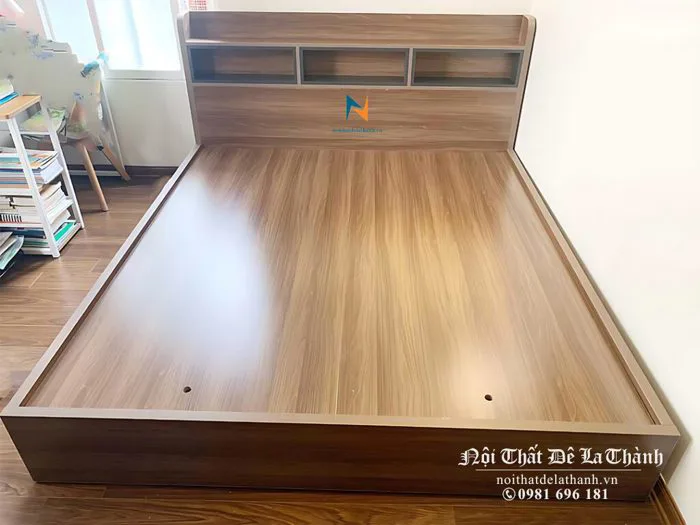 Giường Kệ [Đầu Cao Có Kệ Trang Trí Để Đồ] - Nội thất Đê La Thành