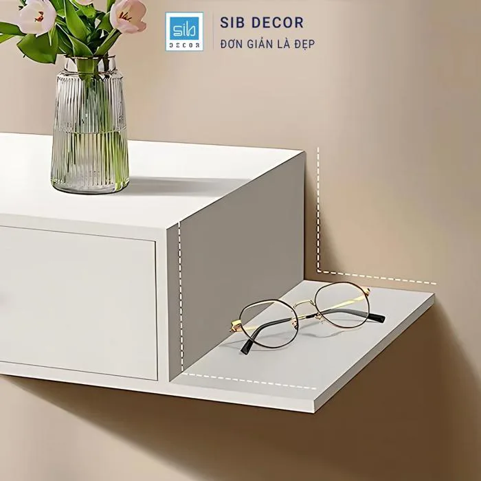 Kệ Đầu Giường Hiện Đại SIB Decor KDG5502 Treo Tường Tiết Kiệm Diện Tích Cho Phòng Ngủ Nhỏ Kệ Đầu Giường Hiện Đại SIB Decor KDG5502 Treo Tường Tiết Kiệm Diện Tích Cho Phòng Ngủ Nhỏ