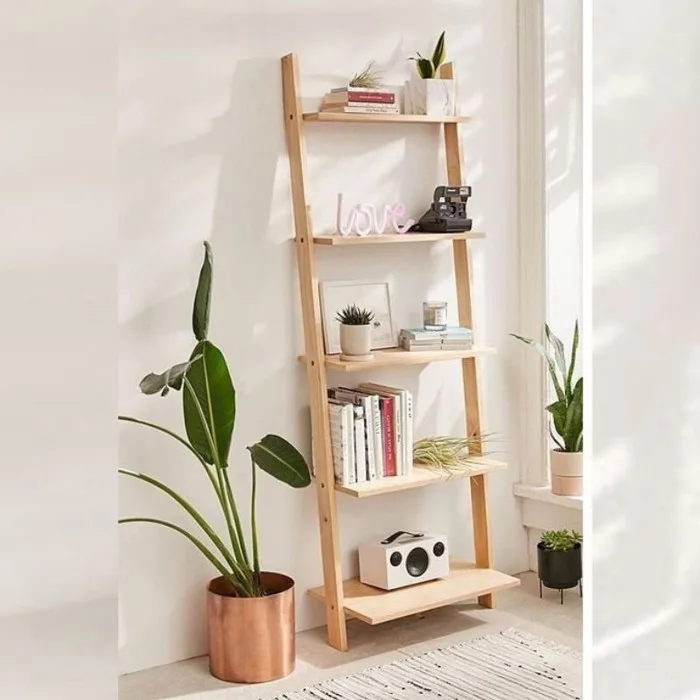 Kệ gỗ 5 tầng - kệ decor trang trí nhà cửa