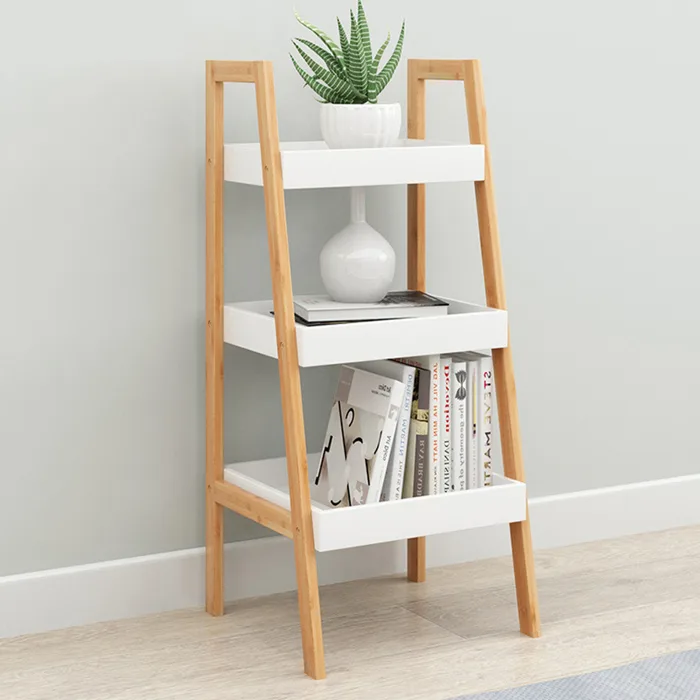 Kệ gỗ 3 tầng decor trang trí phòng khách - CobanMart