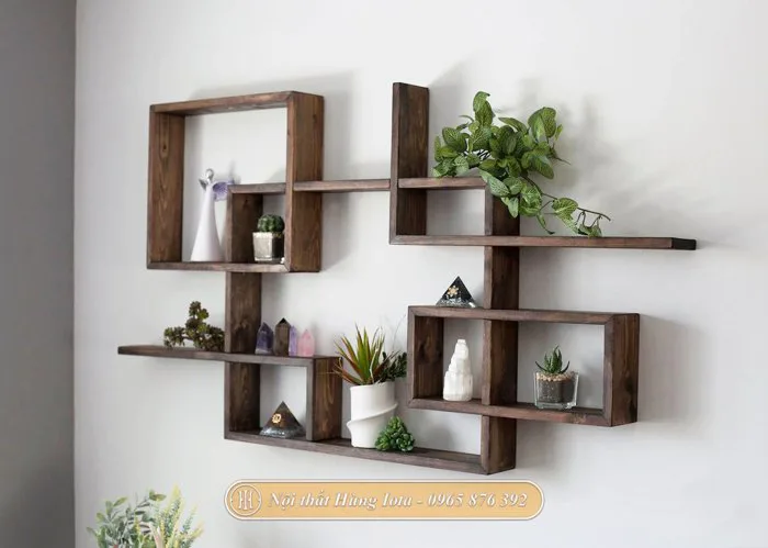 Kệ treo tường decor độc đáo cho gia đình, quán cafe, nhà hàng KG62