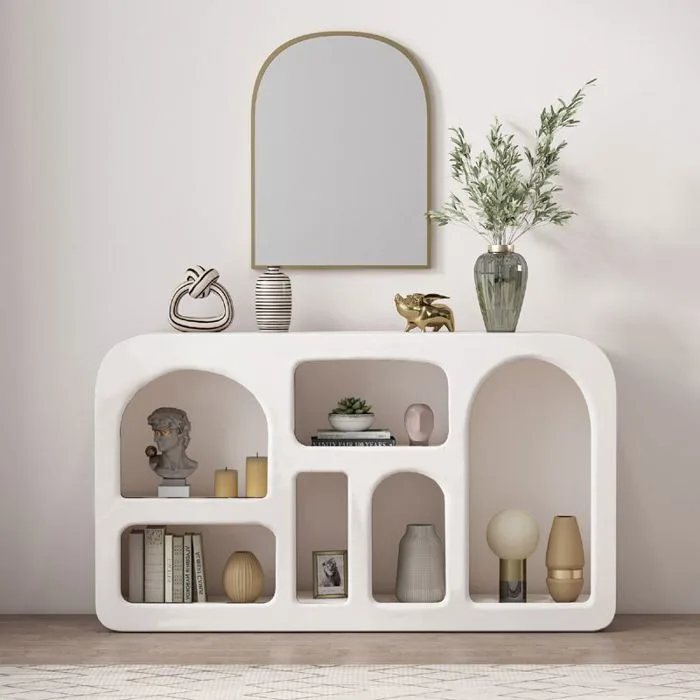 Kệ decor trắng hiện đại LeCi