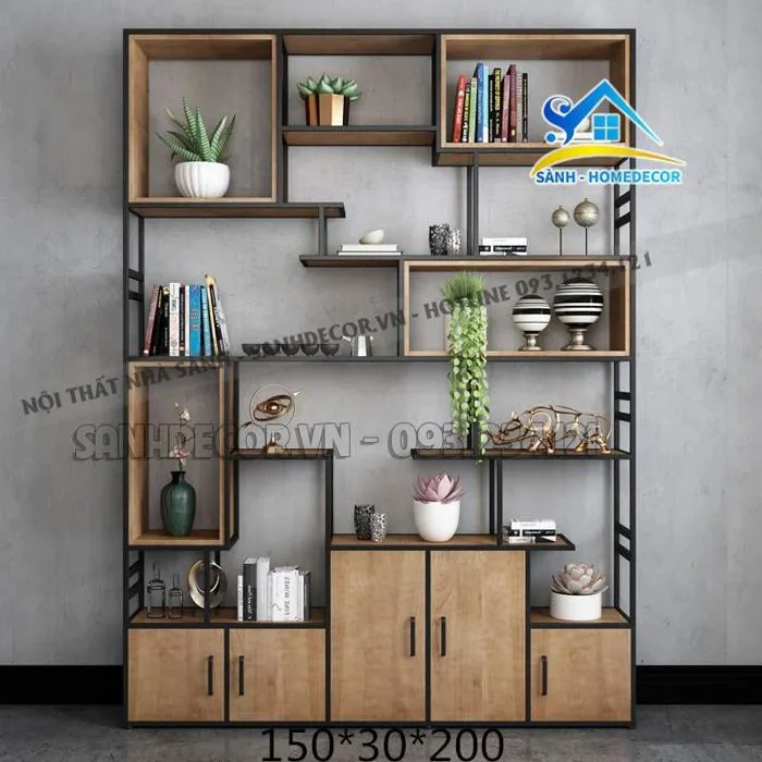 Kệ Trang Trí Phòng Khách Hiện Đại - Ktt99 – Sành decor Kệ Trang Trí Phòng Khách Hiện Đại - Ktt99 – Sành decor