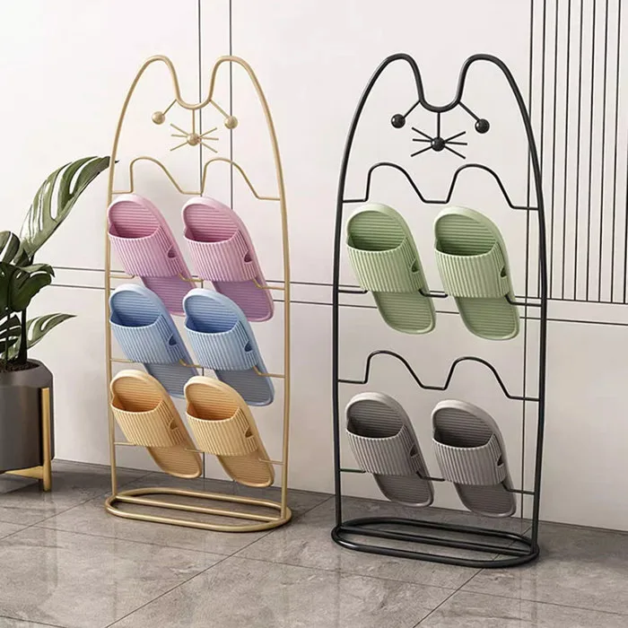 Kệ phơi giày dép khung hợp kim hình mèo decor DRN900 | Flexhouse VN