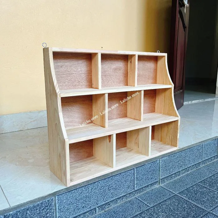 Kệ Gỗ Mini Để Bàn 3 Tầng Nhiều Ngăn Kệ Decor Bàn Học Bàn Làm Việc Gọn Gàng