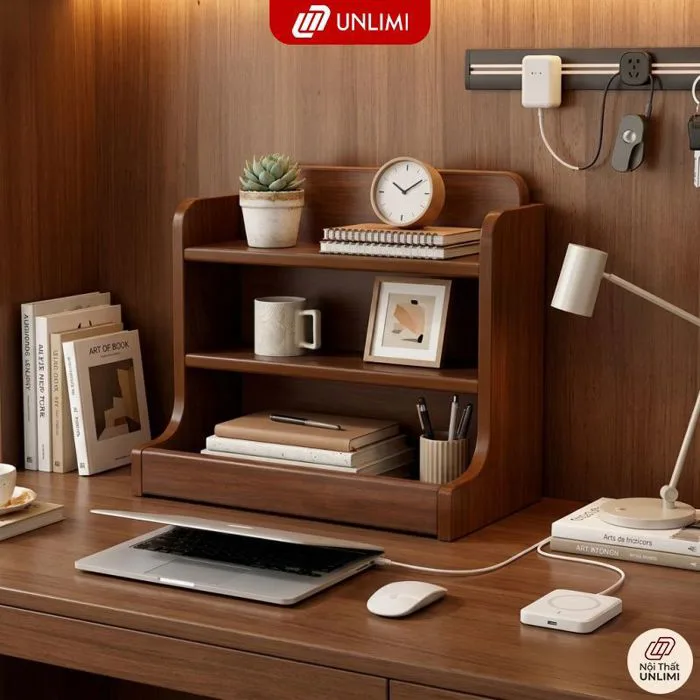 Kệ Đựng Đồ UNLIMI Kệ Gỗ Mini Để Bàn Decor Bàn Học Văn Phòng 2 Màu - UP425 |  Shopee Việt Nam