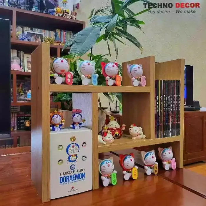 Kệ sách gỗ để bàn mini - Nhỏ gọn trang trí - Techno Decor