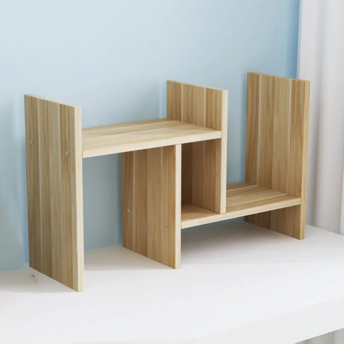 Kệ để máy tính mini decor bàn học, bàn làm việc phong cách Hàn Quốc