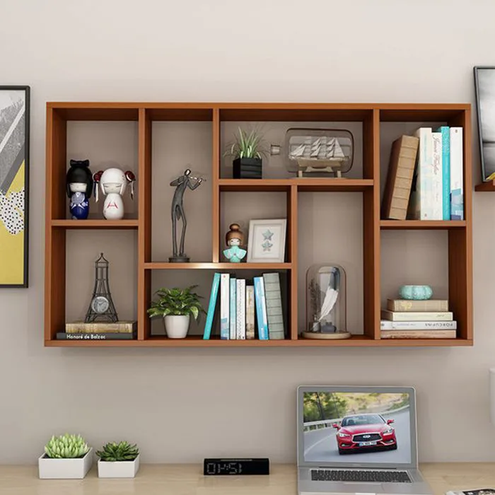 Giá sách treo tường bằng gỗ hiện đại Willard - Trắng