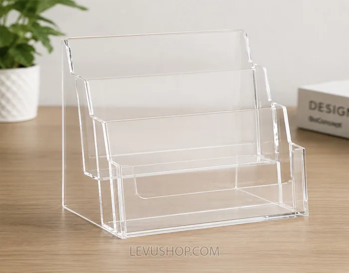 Xưởng gia công kệ mica trưng bày sản phẩm theo yêu cầu • LEVUSHOP