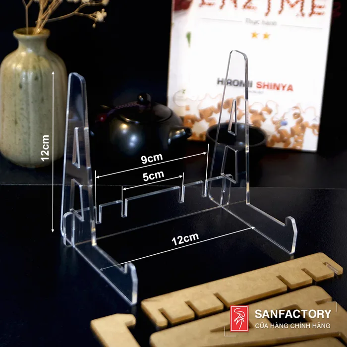 Kệ Mica Mini Trưng Bày - Giá Đỡ Điện Thoại, Máy Tính Bảng, Chân Đế Đỡ Bát  Đĩa, Khung Tranh, Làm Giá Sách, Giá để Truyện Tranh - San Factory