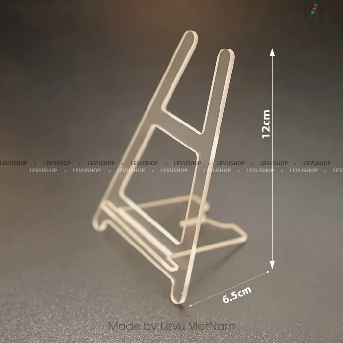 Kệ mica trong suốt để bàn mini lắp ghép • LEVUSHOP