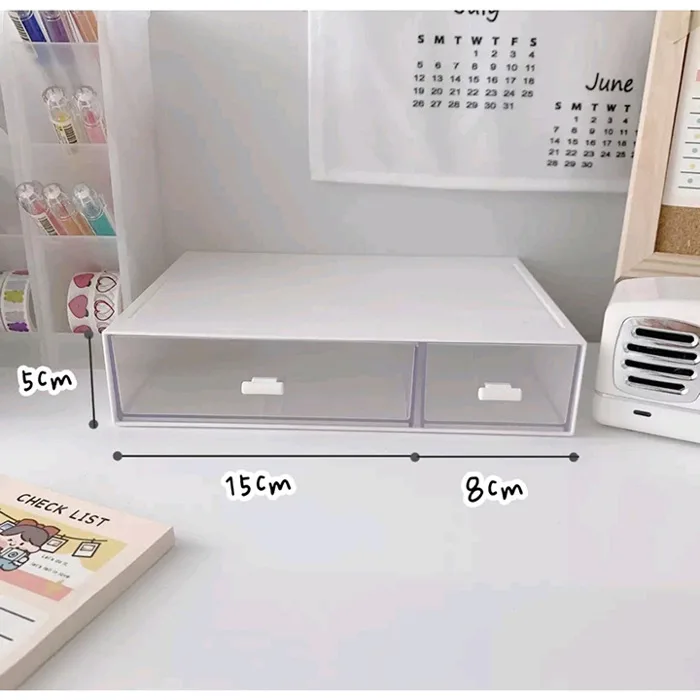 Kệ để bàn trong suốt (23x16,5x5cm), tủ nhựa mini có ngăn kéo đựng đồ, decor  bàn học giá rẻ, có thể xếp chồng lên nhau | Lazada Việt Nam
