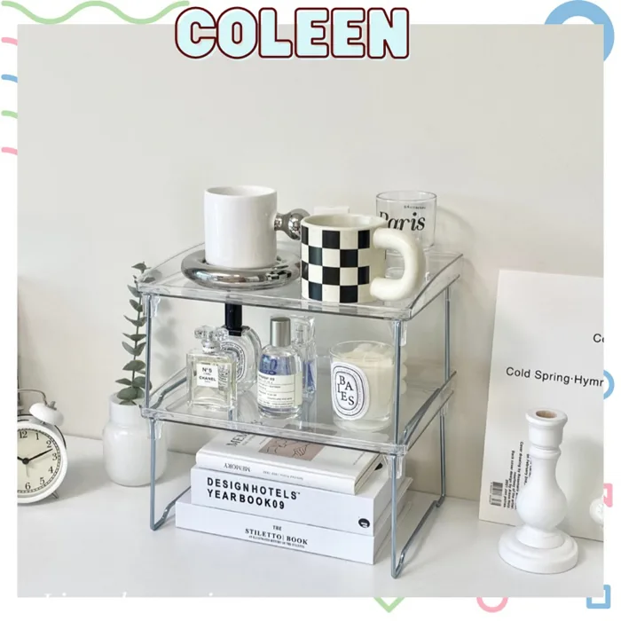 Kệ Đựng Đồ Trong Suốt Để Bàn Nhựa arcylic xếp lên nhau Decor bàn học |  Shopee Việt Nam
