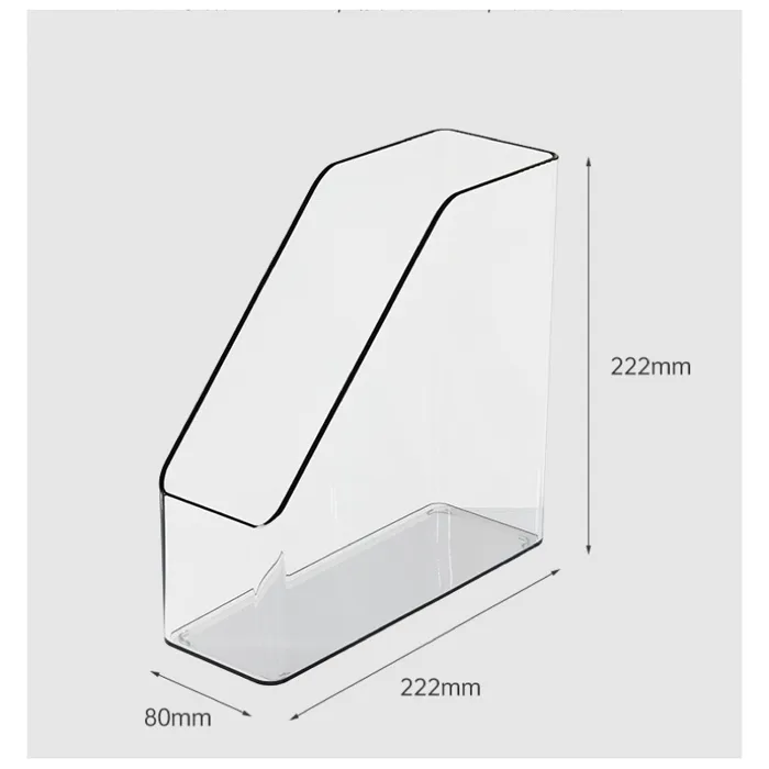 Khay Nhựa Trong Suốt Kệ Đựng Tài Liệu A4 Văn Phòng Xinh Xắn Giá Đựng Sách  Để Bàn Decor Bàn Học Kệ Đựng Sách Để Bàn