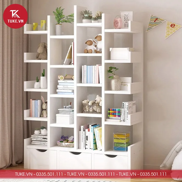 Kệ sách decor đơn giản hiện đại GS04