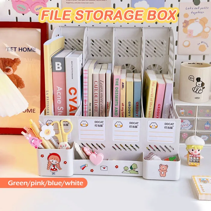 Giá kệ đựng sách tài liệu để bàn văn phòng,Khay đựng tài liệu 4 ngăn