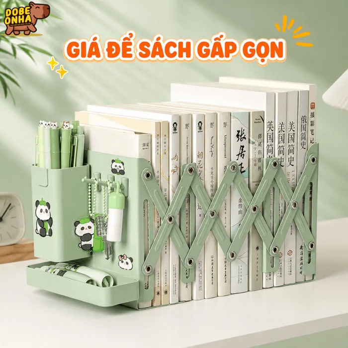 Kệ Sách Để Bàn Gấp Gọn, Giá Để Tài Liệu Giấy Tờ Bằng Thép Không Gỉ Kèm Ống Đựng Bút Đa Năng | Shopee Việt Nam