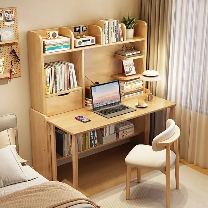 Bàn Học Kệ Sách Gấp Gọn 2 Chế Độ Bàn Làm Việc Và Tủ Lưu Trữ Togismart BH06 - Togismart