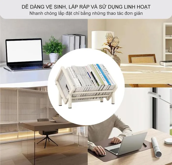 Kệ sách để bàn làm việc bàn học giá sách mini để bàn tối giản – Celljoy