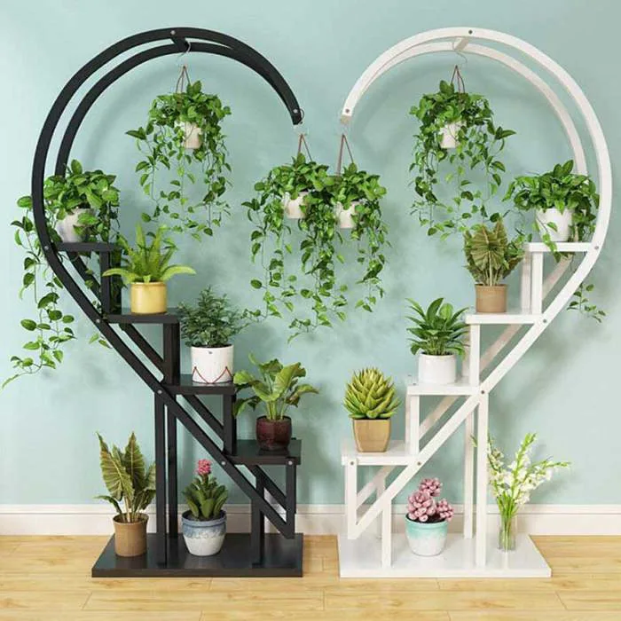 Kệ sắt trang trí Decor hình trái tim 2 vế TR266 | Nội Thất Hữu Bằng