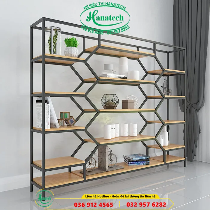Kệ sắt trang trí | Tổng hợp các mẫu kệ khung sắt mặt gỗ trang trí đẹp nhất