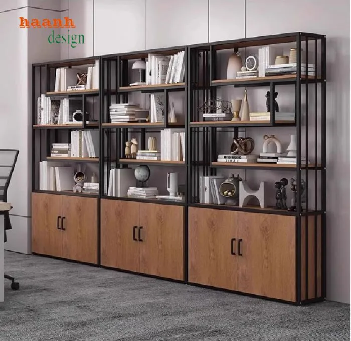 Kệ sắt gỗ bày đồ trang trí đẹp – Bền chắc – Tối ưu không gian sống