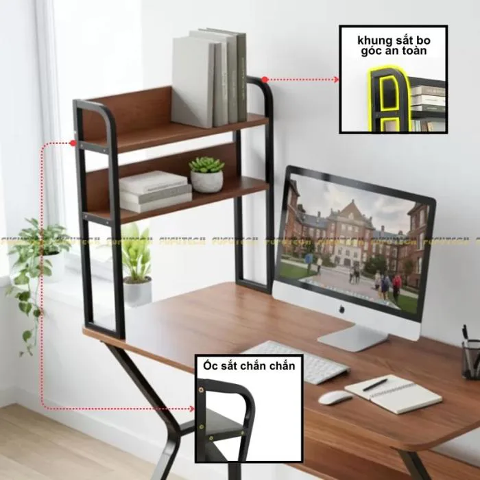 Kệ Để Bàn 2 Tầng Fufutech Giải Pháp Gọn Gàng Cho Góc Làm Việc