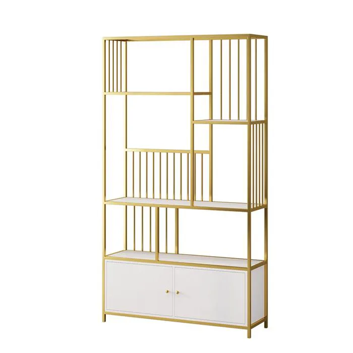 Kệ trang trí khung sắt kết hợp gỗ có hộc tủ KT-01 | Thiết Kế, Thi Công Nội  Thất Trọn Gói