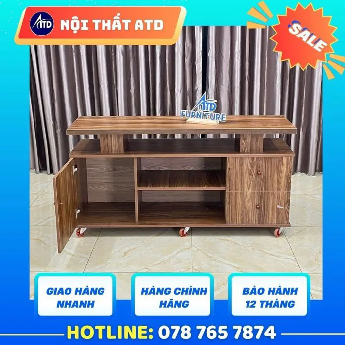 Kệ Tivi gỗ công nghiệp MDF - Nội thất ATD Kệ Tivi gỗ công nghiệp MDF - Nội thất ATD