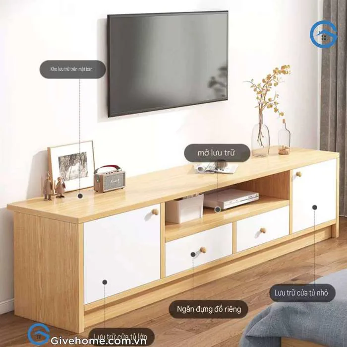 Kệ tivi gỗ công nghiệp mdf thiết kế hiện đại Kệ tivi gỗ công nghiệp mdf thiết kế hiện đại