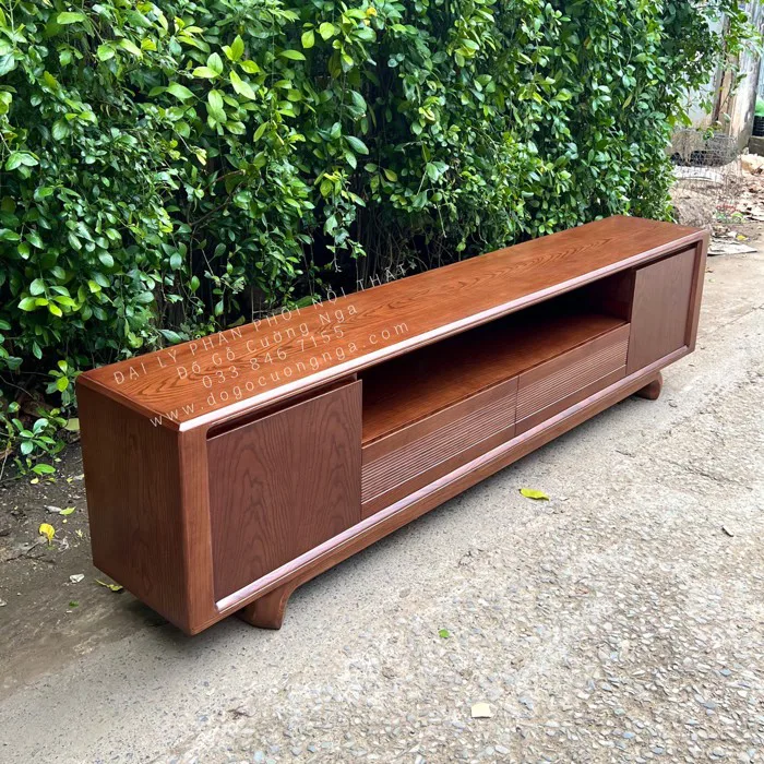Kệ Tivi Gỗ Sồi Nga Hiện Đại Lau Màu Óc Chó 2m5 Đẹp Ấn Tượng Kệ Tivi Gỗ Sồi Nga Hiện Đại Lau Màu Óc Chó 2m5 Đẹp Ấn Tượng